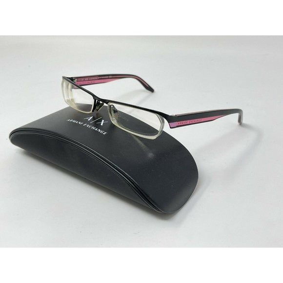 Armani Exchange Semi Rimless Eyeglasses AX219 0N6T 52 [] 17 130 Black Pink - Picture 2 of 12